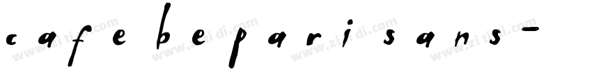 cafe be pari sans字体转换